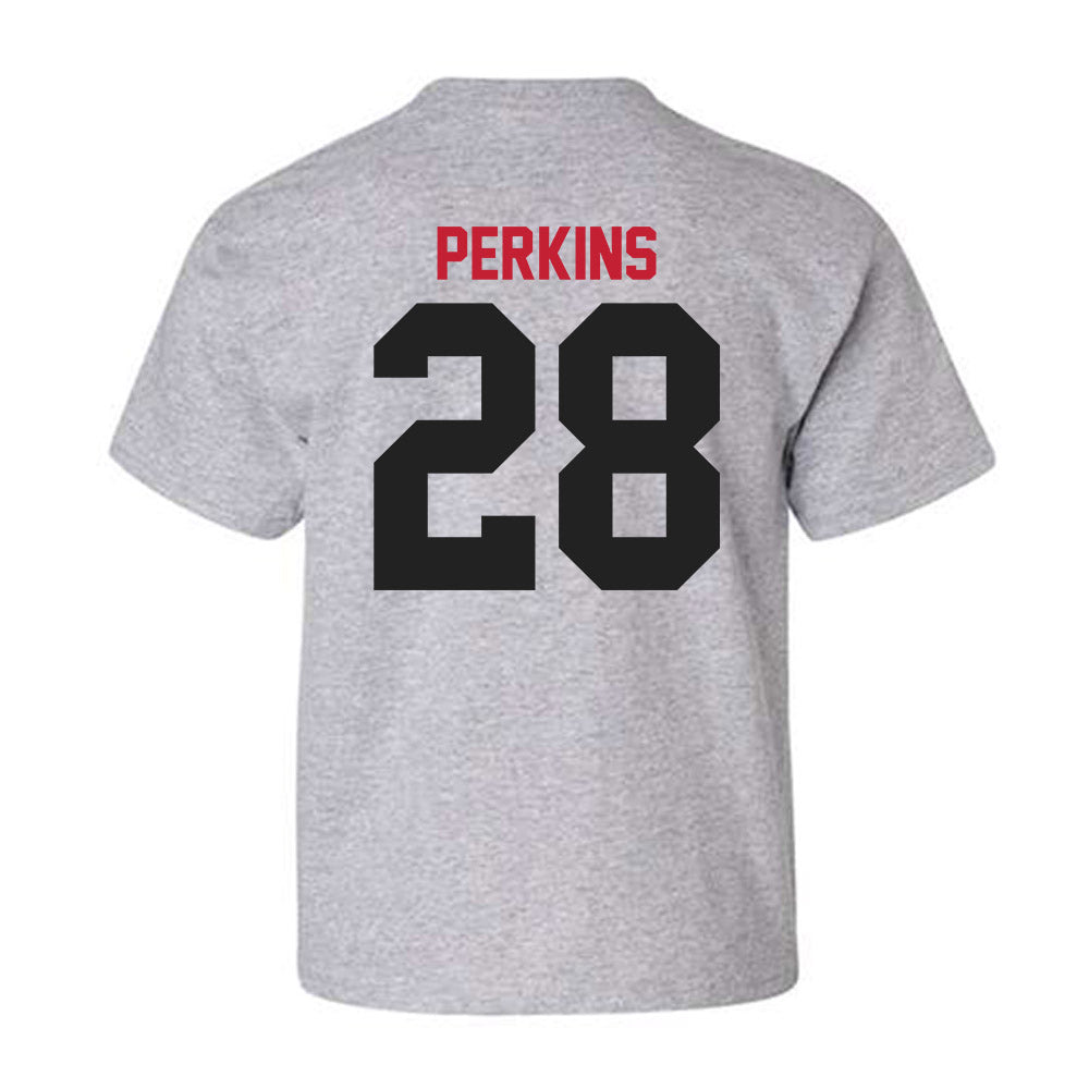 Ball State - NCAA Football : Stone Perkins - Classic Shersey Youth T-Shirt-1