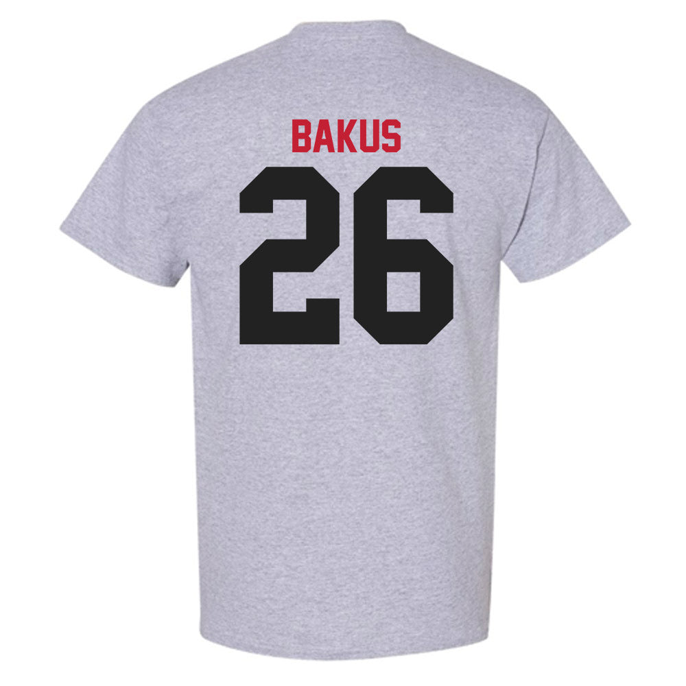 Ball State - NCAA Baseball : Jack Bakus - Classic Shersey T-Shirt-1