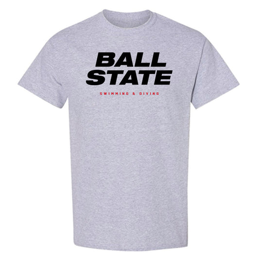 Ball State - NCAA Men's Swimming & Diving : Ryan Farmer - T-Shirt-0