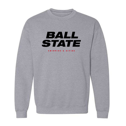 Ball State - NCAA Men's Swimming & Diving : Ryan Farmer - Crewneck Sweatshirt-0