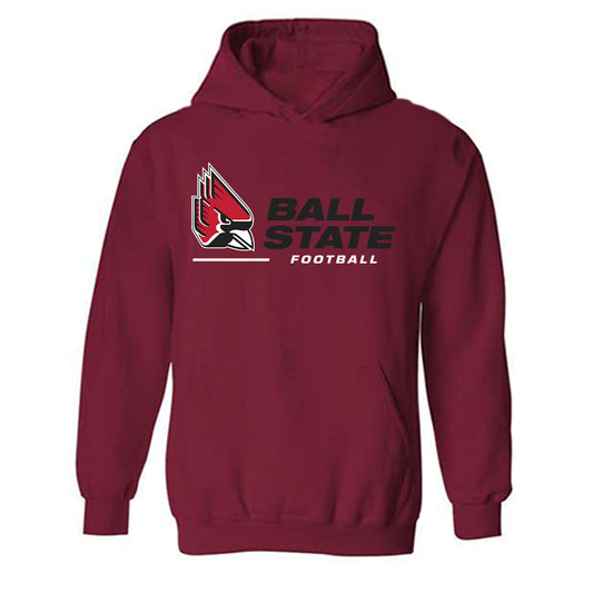 Ball State - NCAA Football : Nolan Cicero - Classic Shersey Hooded Sweatshirt-0