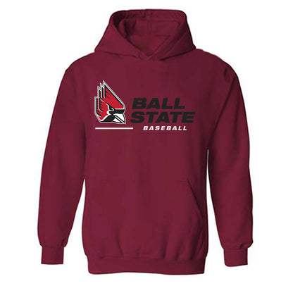 Ball State - NCAA Baseball : Joe Lafkas - Hooded Sweatshirt-0