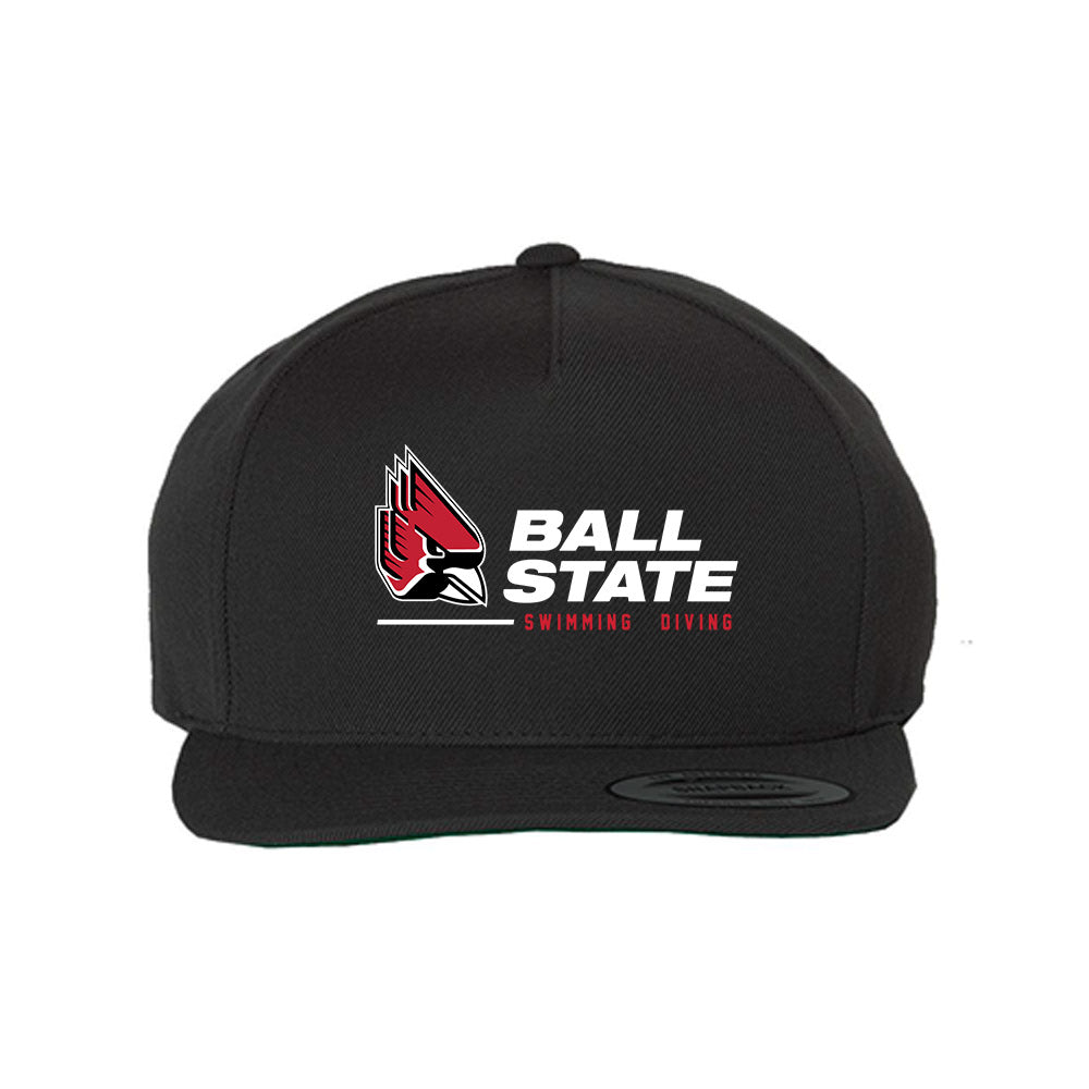 Ball State - NCAA Men's Swimming & Diving : Ryan Farmer - Snapback Hat-0