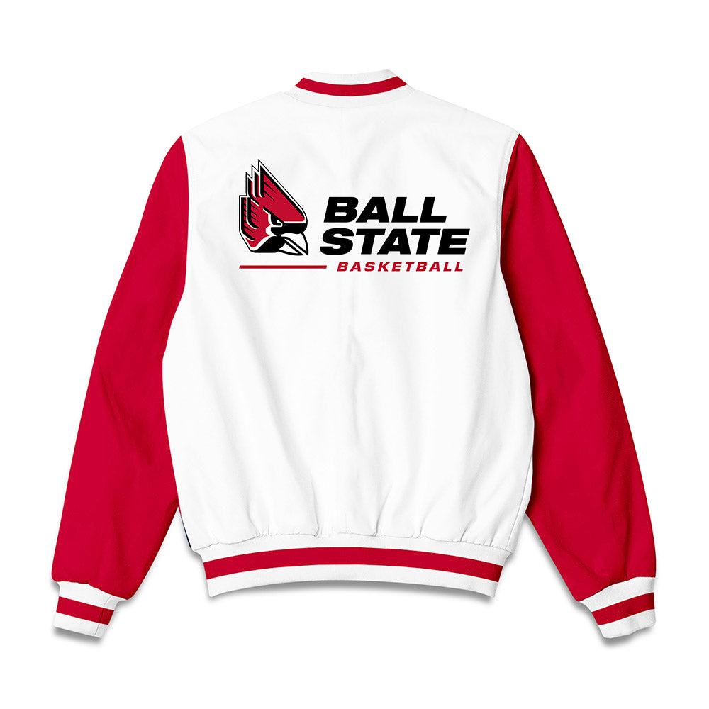 Ball State - NCAA Women's Basketball : Tessa Towers - Bomber Jacket-1