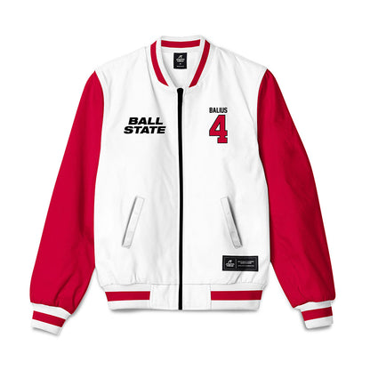 Ball State - NCAA Baseball : Gavin Balius - Bomber Jacket-0