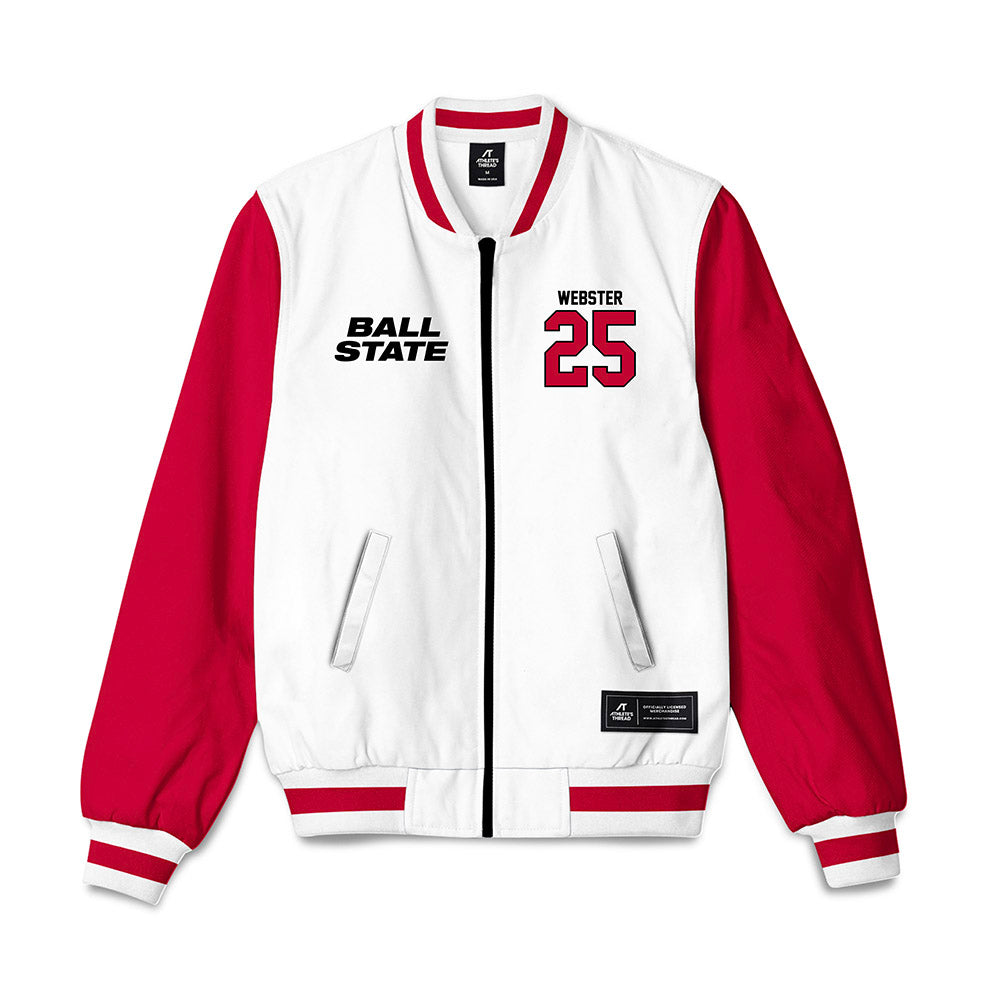 Ball State - NCAA Football : Mikeah Webster - Bomber Jacket-0