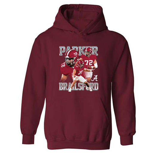 Alabama - NCAA Football : Parker Brailsford - Player Collage Hooded Sweatshirt