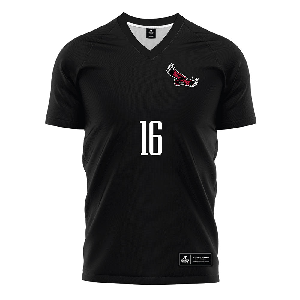 St. Joe's - NCAA Men's Soccer : Matteo Mazzotta - Black Soccer Jersey-0