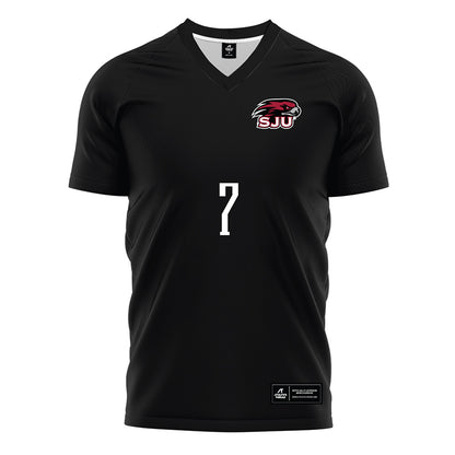 St. Joe's - NCAA Men's Soccer : Sebastian Perez-Gasiba - Black Soccer Jersey-0