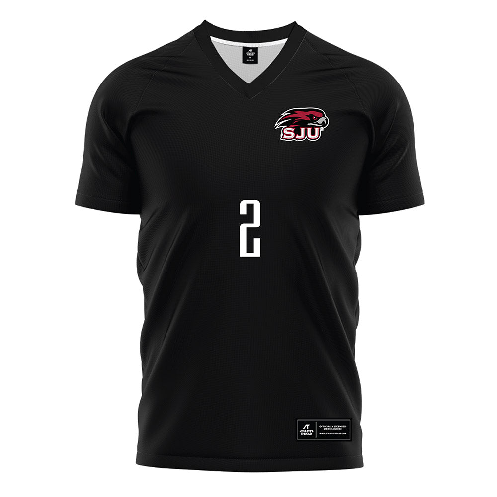 St. Joe's - NCAA Men's Soccer : Jake Ross - Black Soccer Jersey-0