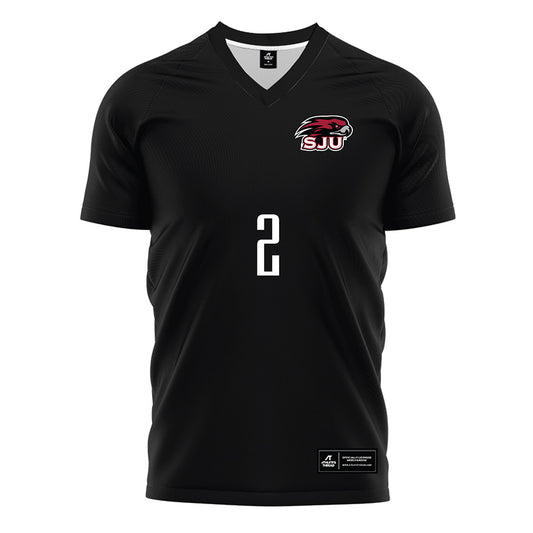 St. Joe's - NCAA Men's Soccer : Jake Ross - Black Soccer Jersey-0
