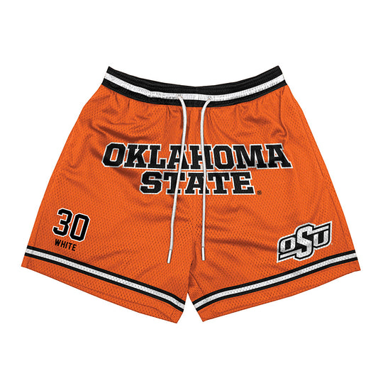 Oklahoma State - NCAA Football : Trip White - Shorts-0