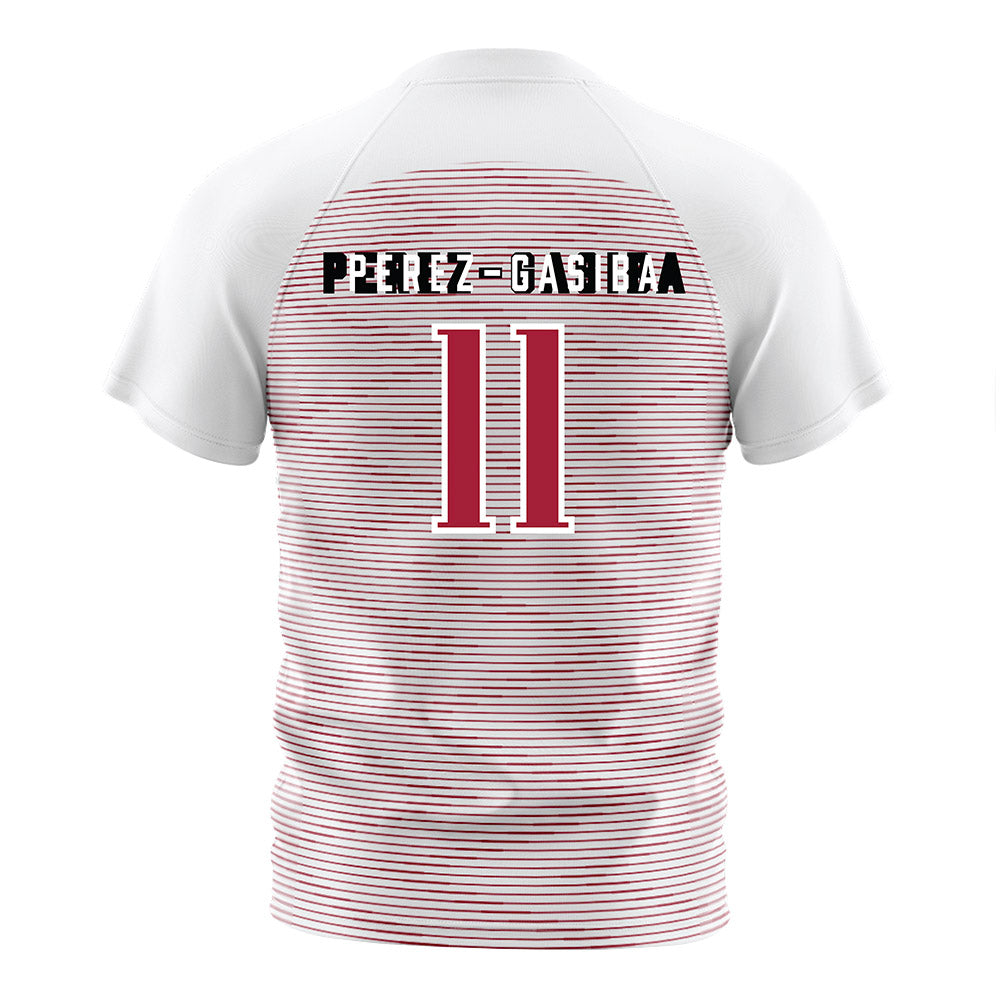 St. Joe's - NCAA Men's Soccer : Sebastian Perez-Gasiba - White Soccer Jersey-1