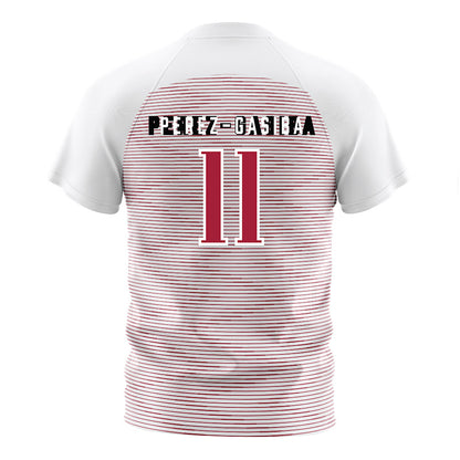 St. Joe's - NCAA Men's Soccer : Sebastian Perez-Gasiba - White Soccer Jersey-1