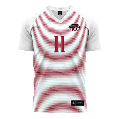 St. Joe's - NCAA Men's Soccer : Sebastian Perez-Gasiba - White Soccer Jersey-0