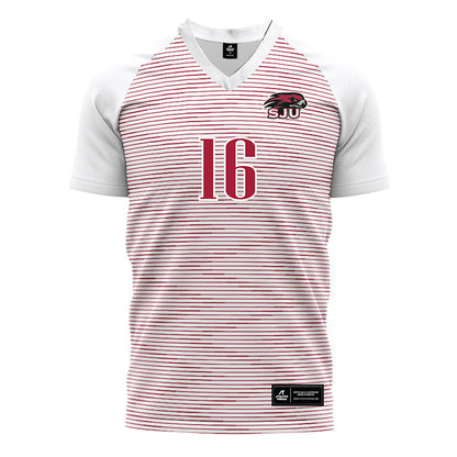 St. Joe's - NCAA Men's Soccer : Matteo Mazzotta - White Soccer Jersey-0