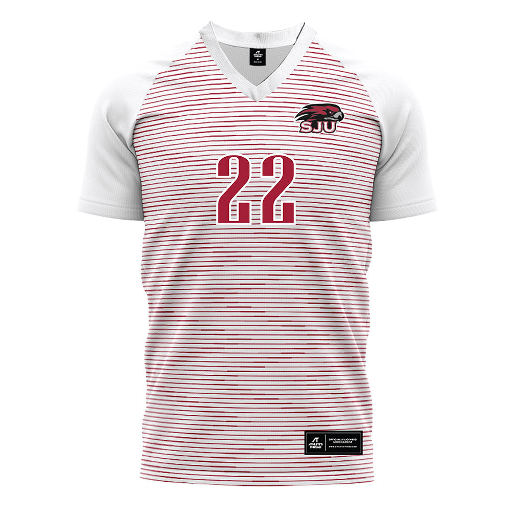 St. Joe's - NCAA Men's Soccer : Herman Tveit-Reffsgaard - White Soccer Jersey
