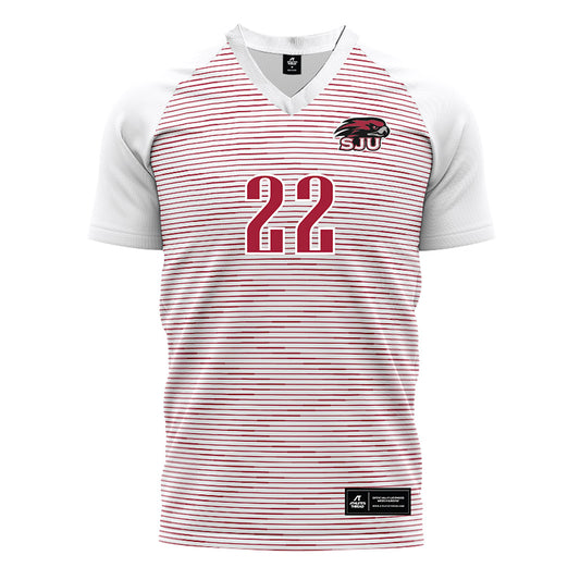 St. Joe's - NCAA Men's Soccer : Herman Tveit-Reffsgaard - White Soccer Jersey