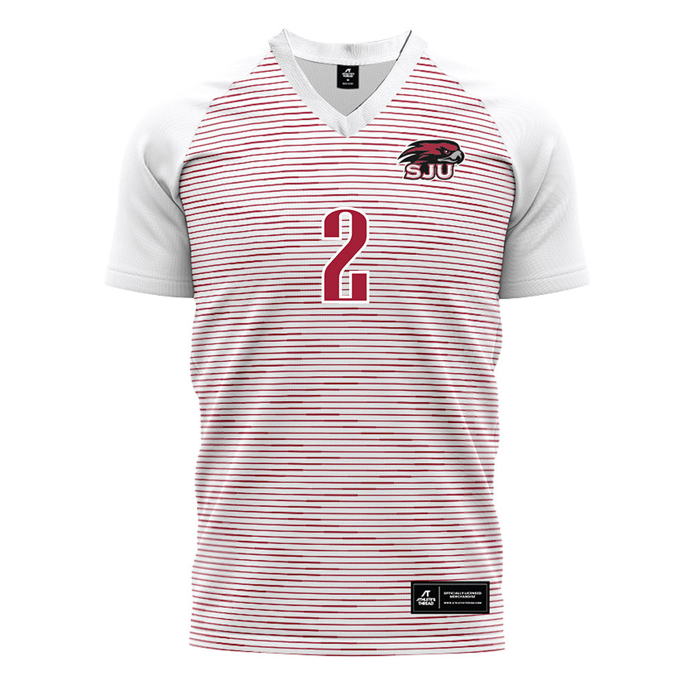 St. Joe's - NCAA Men's Soccer : Jake Ross - White Soccer Jersey-0