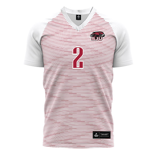 St. Joe's - NCAA Men's Soccer : Jake Ross - White Soccer Jersey-0