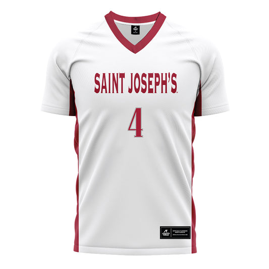 St. Joe's - NCAA Women's Soccer : Ashley Rhodes - White Soccer Jersey-0