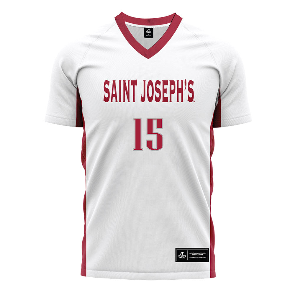 St. Joe's - NCAA Women's Soccer : Olivia Benzing - White Soccer Jersey-0