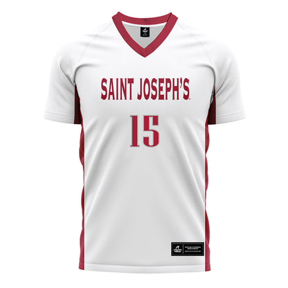 St. Joe's - NCAA Women's Soccer : Olivia Benzing - White Soccer Jersey-0