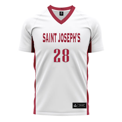 St. Joe's - NCAA Women's Soccer : Lila Conroy - White Soccer Jersey-0