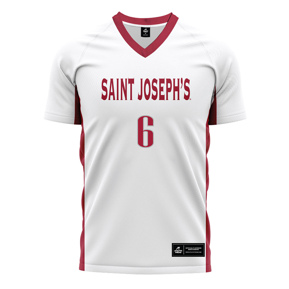 St. Joe's - NCAA Women's Soccer : Valentina Nardone - White Soccer Jersey-0