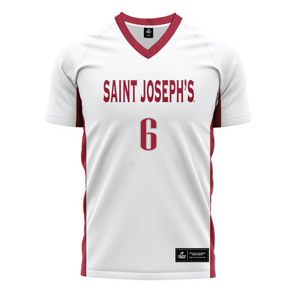 St. Joe's - NCAA Women's Soccer : Valentina Nardone - White Soccer Jersey-0