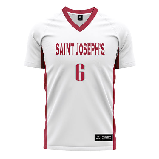 St. Joe's - NCAA Women's Soccer : Valentina Nardone - White Soccer Jersey-0