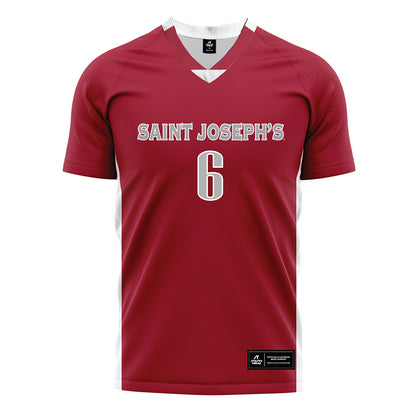 St. Joe's - NCAA Women's Soccer : Valentina Nardone - Red Soccer Jersey-0