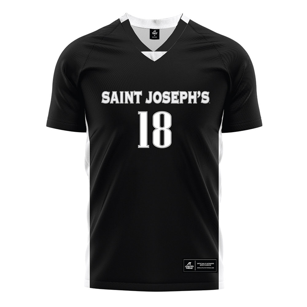St. Joe's - NCAA Women's Soccer : Erin Seabrook - Black Soccer Jersey-0