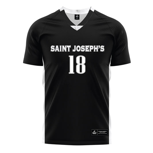 St. Joe's - NCAA Women's Soccer : Erin Seabrook - Black Soccer Jersey-0