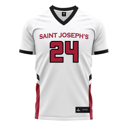 St. Joe's - NCAA Women's Field Hockey : Brooke James - White Soccer Jersey-0