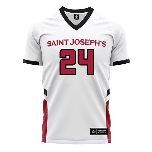 St. Joe's - NCAA Women's Field Hockey : Brooke James - White Soccer Jersey-0