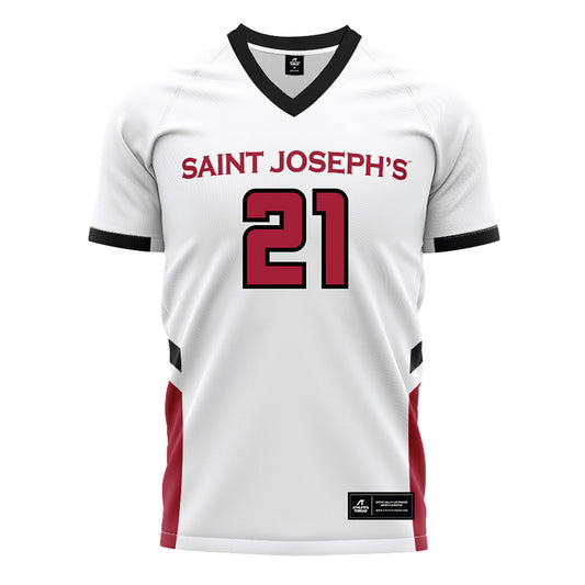 St. Joe's - NCAA Women's Field Hockey : Katie Hanich - White Soccer Jersey-0