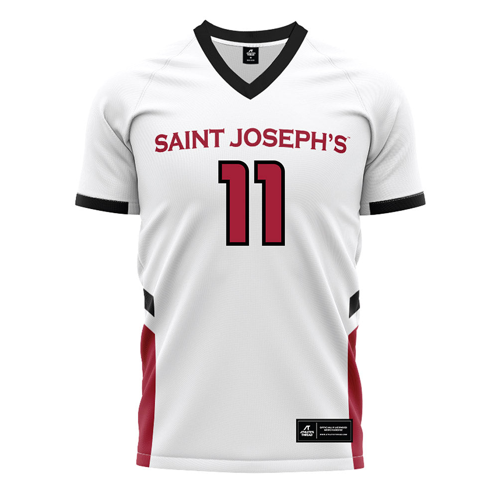 St. Joe's - NCAA Women's Field Hockey : karlie mertz - White Soccer Jersey-0