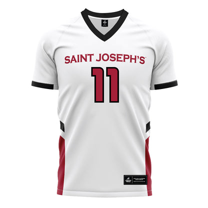 St. Joe's - NCAA Women's Field Hockey : karlie mertz - White Soccer Jersey-0