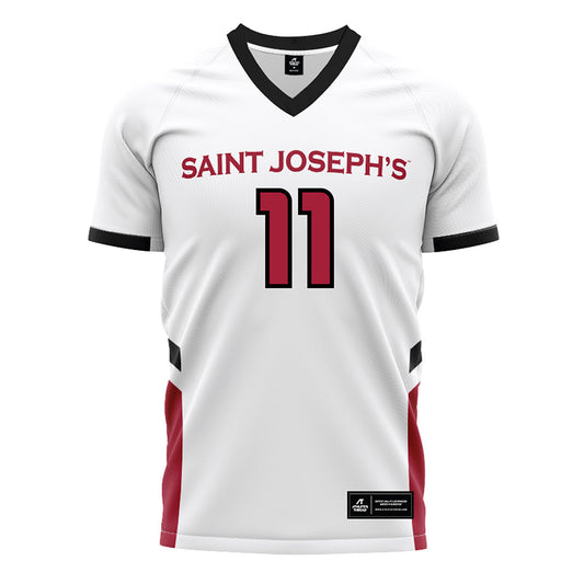St. Joe's - NCAA Women's Field Hockey : karlie mertz - White Soccer Jersey-0