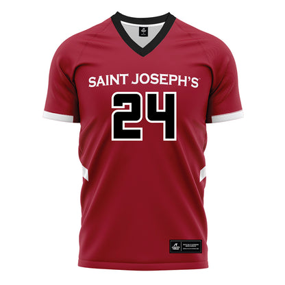 St. Joe's - NCAA Women's Field Hockey : Brooke James - Red Soccer Jersey-0