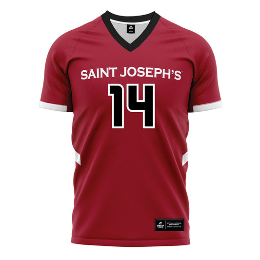 St. Joe's - NCAA Women's Field Hockey : Hannah Bianchino - Red Soccer Jersey-0