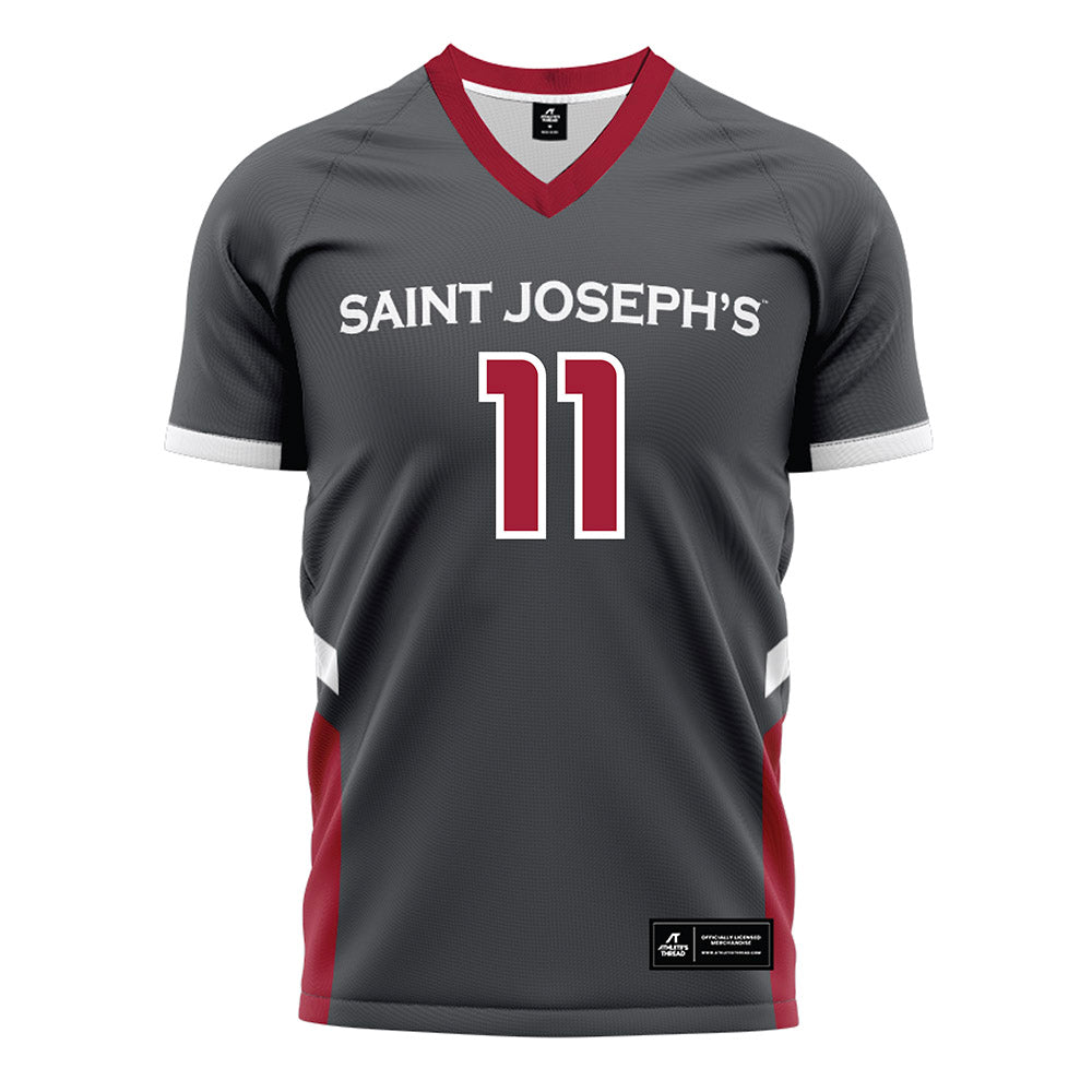 St. Joe's - NCAA Women's Field Hockey : karlie mertz - Grey Soccer Jersey-0