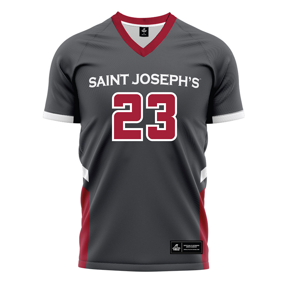St. Joe's - NCAA Women's Field Hockey : Kiki Bruning - Grey Soccer Jersey-0