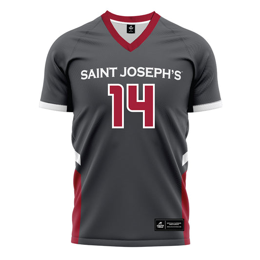 St. Joe's - NCAA Women's Field Hockey : Hannah Bianchino - Grey Soccer Jersey-0