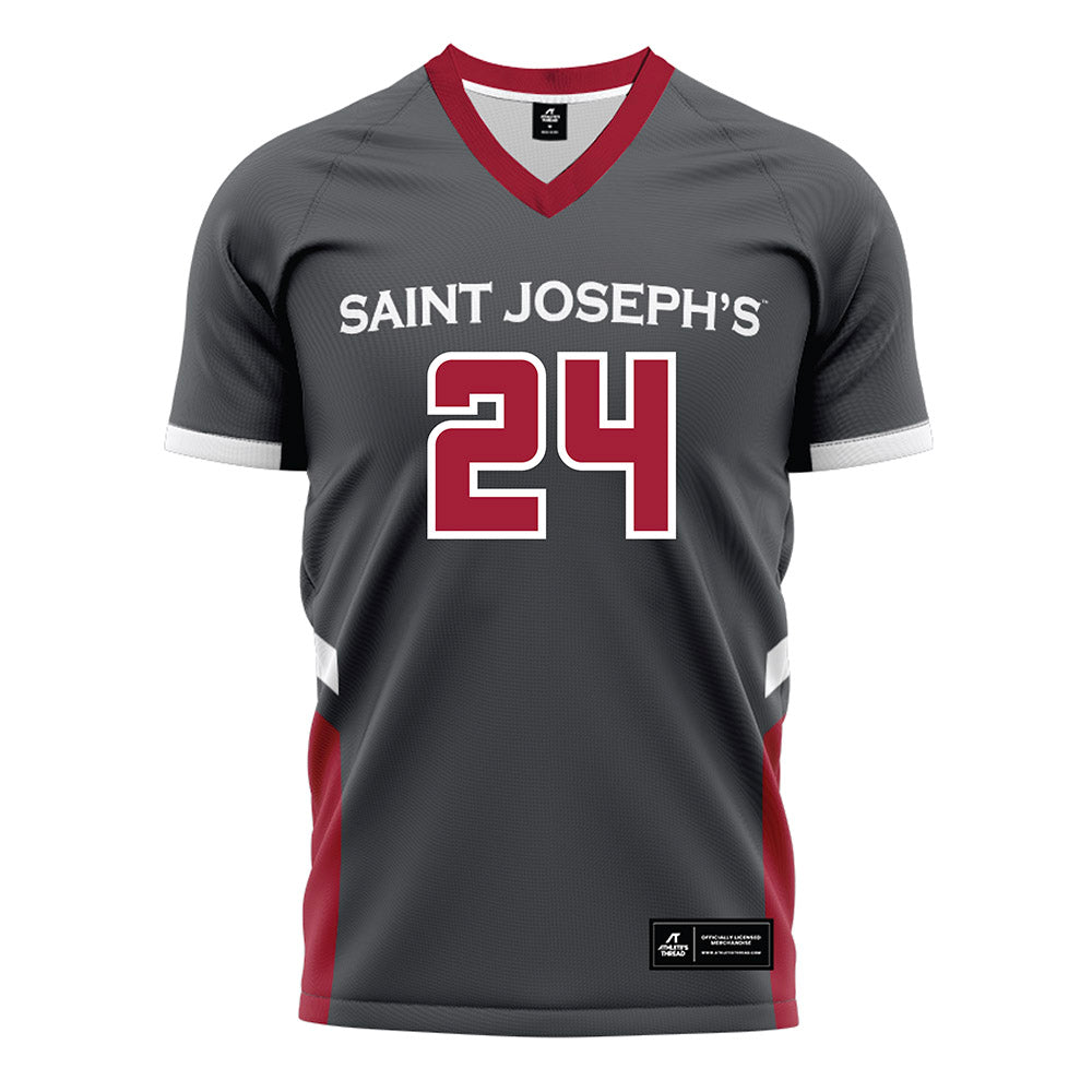 St. Joe's - NCAA Women's Field Hockey : Brooke James - Grey Soccer Jersey-0