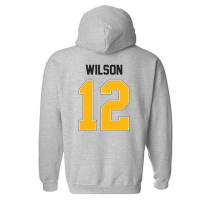 Adelphi - NCAA Men's Basketball : Carter Wilson - Classic Shersey Hooded Sweatshirt-1