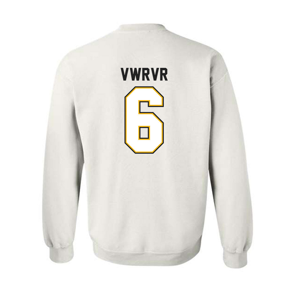 Adelphi - NCAA Men's Basketball : WEFWEF VWRVR - Classic Shersey Crewneck Sweatshirt-1