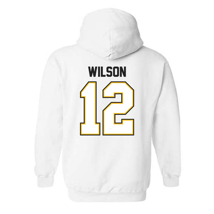 Adelphi - NCAA Men's Basketball : Carter Wilson - Classic Shersey Hooded Sweatshirt-1