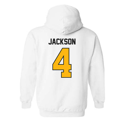 Adelphi - NCAA Men's Basketball : Mason Jackson - Classic Shersey Hooded Sweatshirt-1
